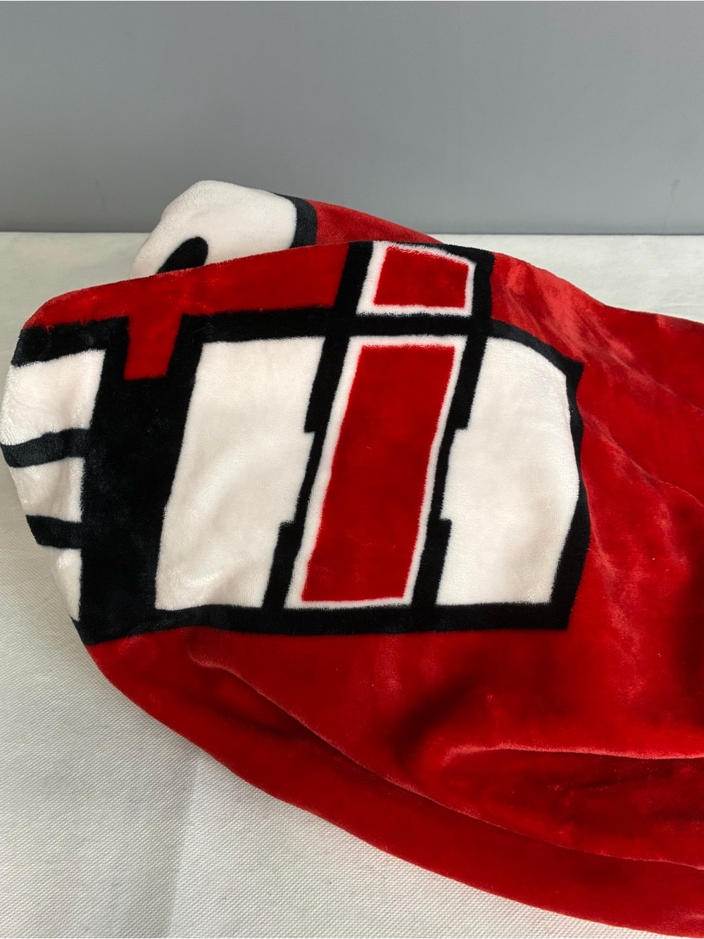 Case IH Throw Blanket approx 50x70 Red Black White Logo Heavyweight Poly Fleece - Picture 8 of 9